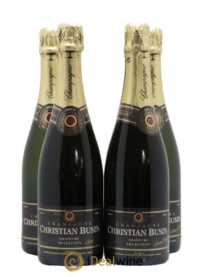 Champagne Brut Tradition Christian Busin  - Lot de 4 Bouteilles