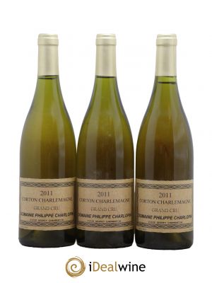 Corton-Charlemagne Grand Cru Domaine Philippe Charlopin 2011 - Lot of 3 Bottles