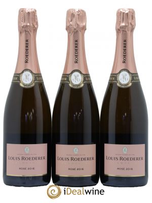 Rosé Louis Roederer  2016 - Lot of 3 Bottles