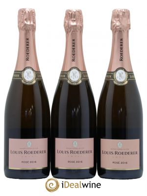 Rosé Louis Roederer 2016 - Lot de 3 Bottles