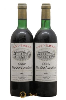 Saint-Émilion Château Pavillon Lavallade 1980 - Lot of 2 Bottles