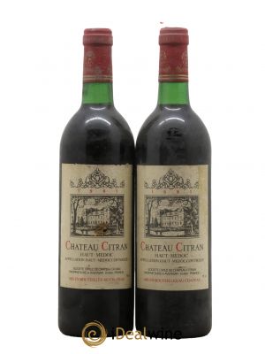Château Citran Cru Bourgeois 1981 - Lot de 2 Flaschen
