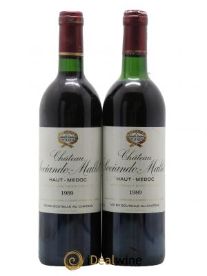 Château Sociando Mallet  1989 - Lot of 2 Bottles