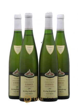 Alsace Riesling Kaefferkopf cuvée Béatrice Domaine Binner 1997 - Lot of 4 Bottles