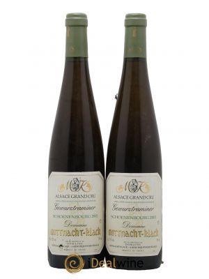 Alsace Grand Cru Gewurztraminer Schoenenbourg Mittnacht Klack 2001 - Lot de 2 Bottiglie