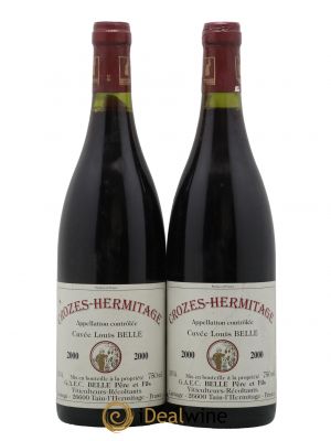 Crozes-Hermitage Cuvée Louis Belle Domaine Belle 2000 - Lot of 2 Bottles