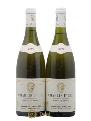 Chablis 1er Cru Monts De Milieu Domaine De La Meulière 2000 - Lot de 2 Bottles