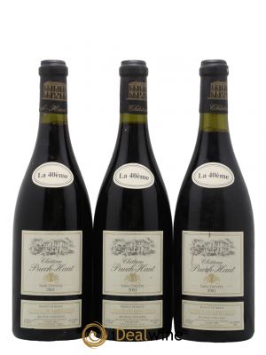 Coteaux du Languedoc Château Puech-Haut Gérard Bru La 40ème 2001 - Lot de 3 Bottles