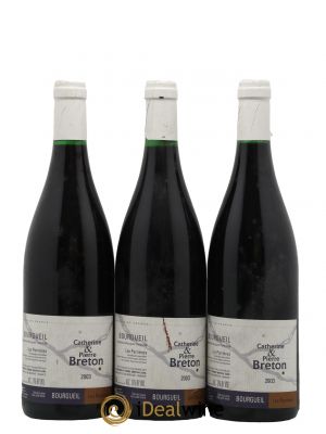 Bourgueil Les Perrières Catherine et Pierre Breton 2003 - Lot de 3 Bottles