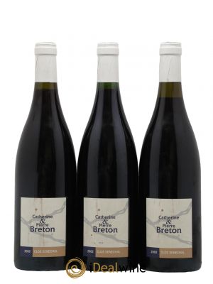 Bourgueil Clos Sénéchal Catherine et Pierre Breton  2002 - Lot of 3 Bottles
