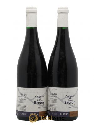 Chinon Les Picasses Catherine et Pierre Breton  2003 - Lot of 2 Bottles