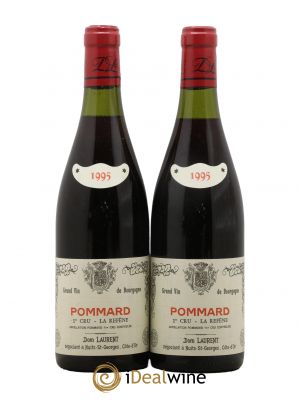 Pommard 1er Cru La Refene Dominique Laurent  1995 - Lot of 2 Bottles