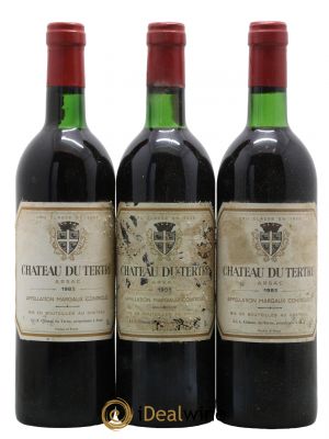 Château du Tertre 5ème Grand Cru Classé 1983 - Lot de 3 Bottles