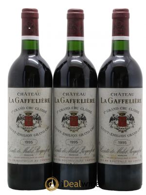 Château la Gaffelière 1er Grand Cru Classé B 1995 - Lot de 3 Bottles