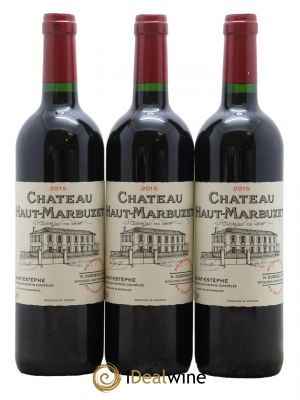 Château Haut Marbuzet  2015 - Lot of 3 Bottles