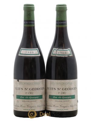 Nuits Saint-Georges 1er Cru Les Saints Georges Henri Gouges  1988 - Lot of 2 Bottles