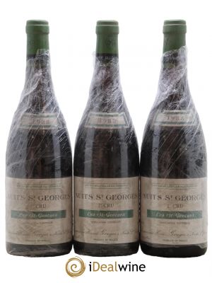 Nuits Saint-Georges 1er Cru Les Saints Georges Henri Gouges  1988 - Lot of 3 Bottles