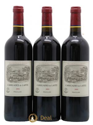 Carruades de Lafite Rothschild Second vin  2005 - Lot of 3 Bottles