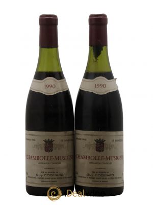 Chambolle-Musigny Guy Coquard 1990 - Lot de 2 Bouteilles