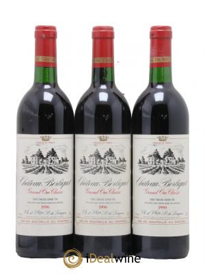 Château Berliquet Grand Cru Classé 1990 - Lot de 3 Bottles