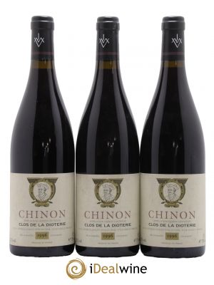 Chinon Clos de La Dioterie Charles Joguet  1996 - Lot of 3 Bottles