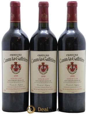 Château Canon la Gaffelière 1er Grand Cru Classé B  2000 - Lotto di 3 Bottiglie