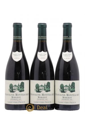 Chassagne-Montrachet 1er Cru Les Morgeots Labruyere-Prieur  2018 - Lotto di 3 Bottiglie