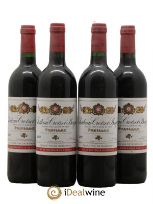 Château Croizet Bages 5ème Grand Cru Classé  2001 - Lotto di 4 Bottiglie