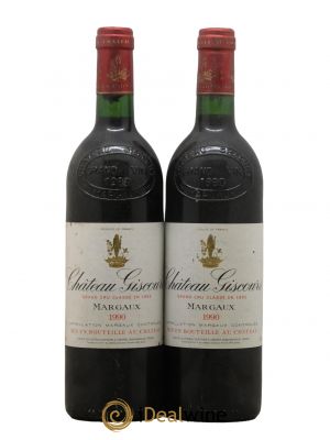 Château Giscours 3ème Grand Cru Classé 1990 - Lot de 2 Bottles