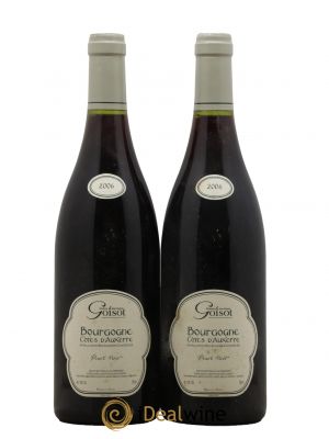 Bourgogne Côtes d'Auxerre Pinot noir Goisot 2006 - Lot de 2 Bottles