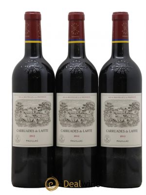 Carruades de Lafite Rothschild Second vin 2012 - Lot de 3 Bouteilles