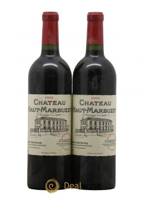 Château Haut Marbuzet 2006 - Lot de 2 Flaschen