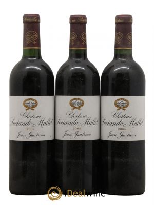 Château Sociando Mallet  2005 - Lotto di 3 Bottiglie