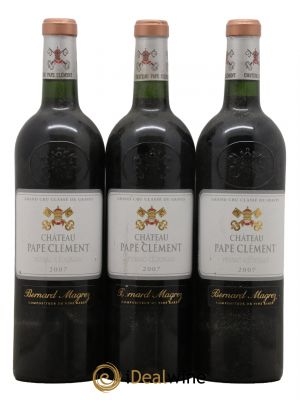 Château Pape Clément Cru Classé de Graves 2007 - Lot de 3 Bottles