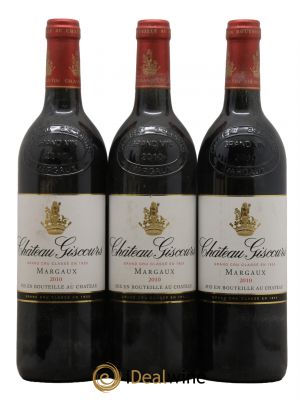 Château Giscours 3ème Grand Cru Classé  2010 - Lot of 3 Bottles