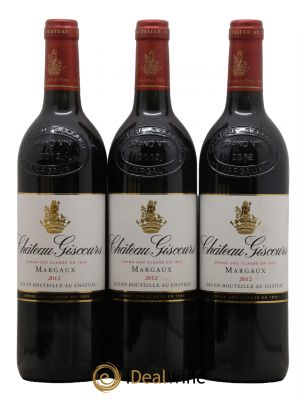 Château Giscours 3ème Grand Cru Classé  2012 - Lot of 3 Bottles