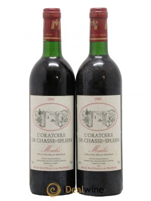 Oratoire de Chasse Spleen Second vin  1992 - Posten von 2 Flaschen
