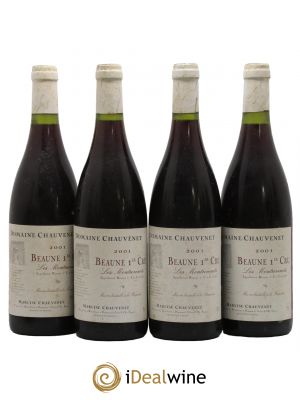 Beaune 1er Cru Les Montrevenots Domaine Chauvenet 2001 - Lot de 4 Flaschen