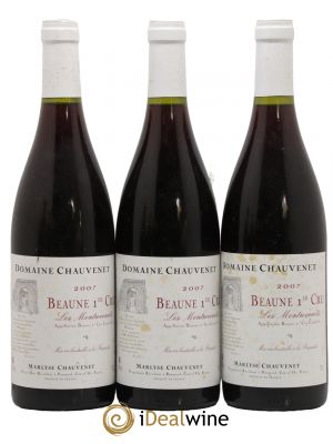 Beaune 1er Cru Les Montrevenots Domaine Chauvenet 2007 - Lot de 3 Bottiglie