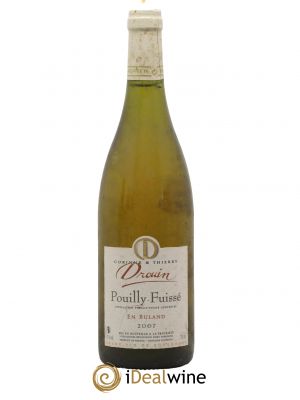 Pouilly-Fuissé En Buland Domaine Drouin 2007 - Lot of 1 Bottle