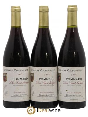Pommard Clos Saint Jacques Domaine Chauvenet 2007 - Lot de 3 Bottles