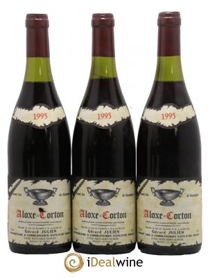 Aloxe-Corton Domaine Julien Gérard 1995 - Lot de 3 Bottles