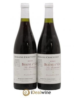 Beaune 1er Cru Les Montrevenots Domaine Chauvenet 2003 - Lot of 2 Bottles