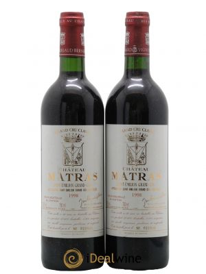 Château Matras  1998 - Lotto di 2 Bottiglie