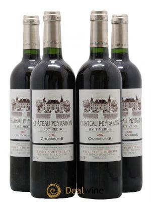 Château Peyrabon Cru Bourgeois 2007 - Lot de 4 Bottiglie