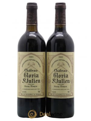 Château Gloria 2001 - Lot de 2 Bottles