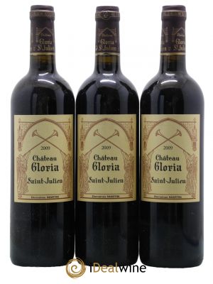 Château Gloria  2009 - Lot of 3 Bottles