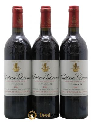 Château Giscours 3ème Grand Cru Classé 1999 - Lot de 3 Bottles