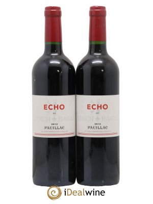 Echo de Lynch Bages Second vin 2012 - Lot de 2 Bottles