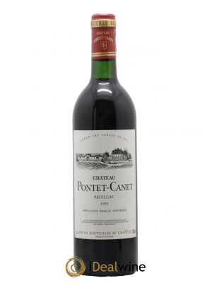 Château Pontet Canet 5ème Grand Cru Classé  1990 - Lot of 1 Bottle
